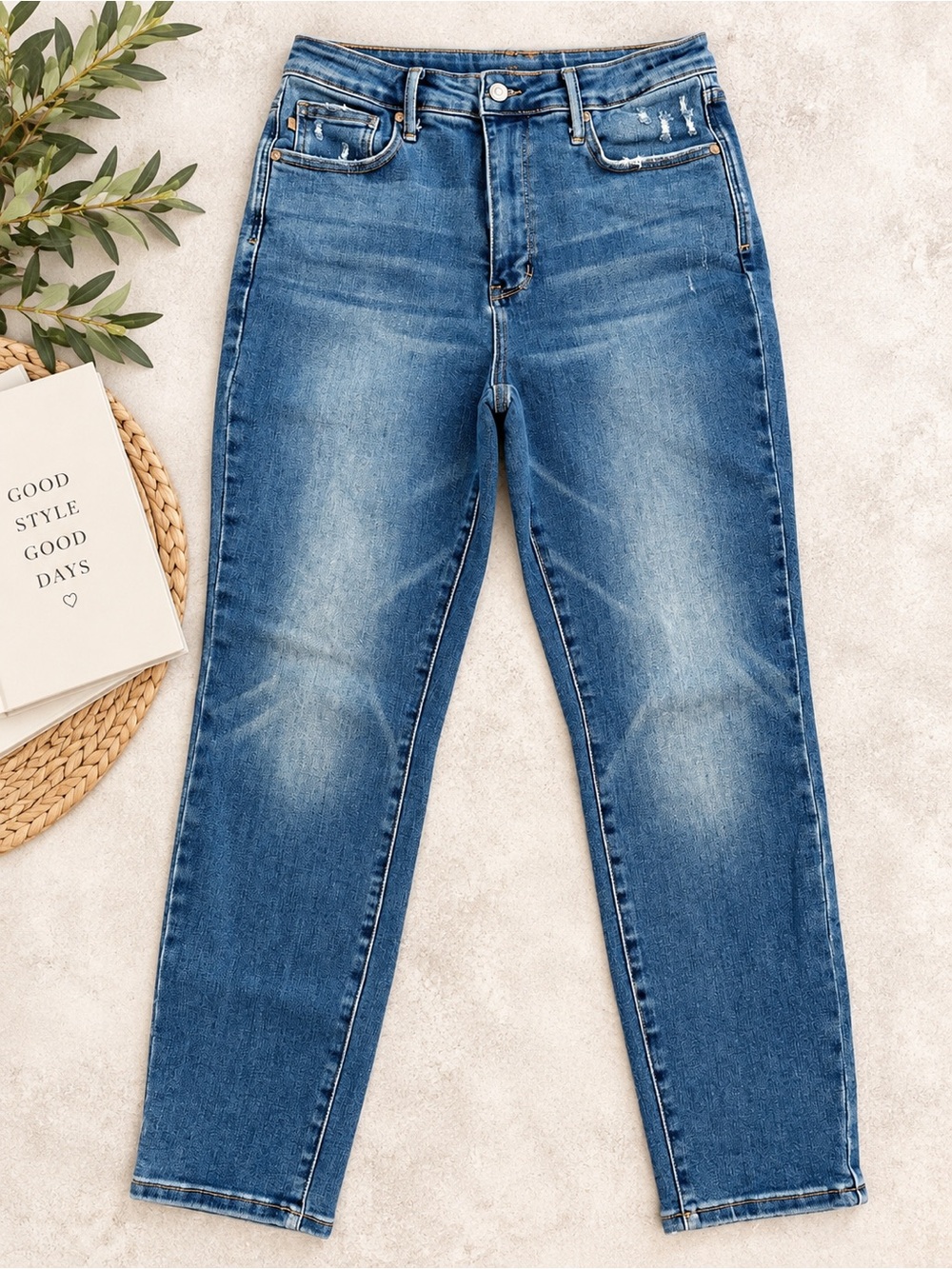Judy Blue JB88776 Tummy Control High Rise Slim Jeans 13/31 Stretch